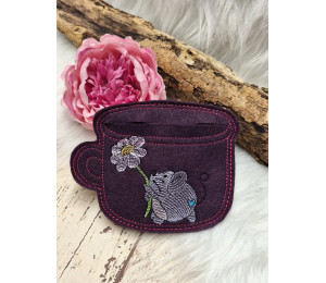 ADVENTSKALENDER 4. Dezember - Stickdatei - Maus Blume